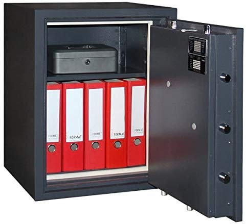 Format Feuerschutztresor Paper Star Pro Light 1, Elektronikschloss La Gard Combogard 39 E, Grad 1 nach EN 1143-1, 60 Minuten Brandschutz, H65xB52xT46.3 cm, 185 kg