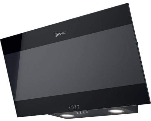 Indesit schräge dekohaube 80cm 647m3/h glas/schwarz ihvp83flmk