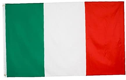 TOSSPER Bandera Italiana Banderas Europeas Italia 90 * 150cm Bandera Roja Blanca Verde para Decoración