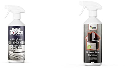 BritishBasics Mattress Stain Remover 500ml & Inspired Professional Mattress Stain Remover, Organic Stain Remover, Removes Blood, Urine & Faeces, 500 ml