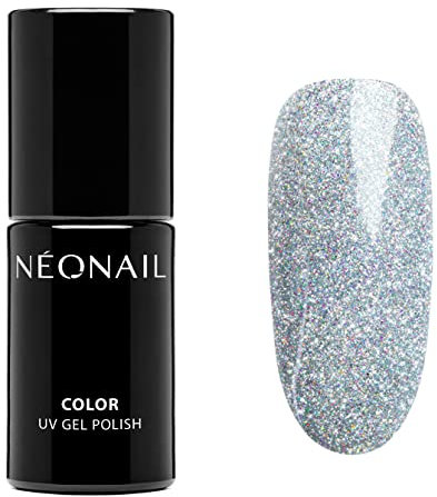 NÉONAIL UV Nagellack 7,2 ml Silber Cocktail Glitter NÉONAIL Farben UV Lack Glitter Gel Nägel Nageldesign