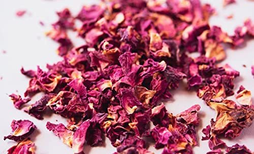 2 Oz Dried Red Rose Petals Organic, Small Petal Wedding, Flowers Dried Edible Tea, Decorations for Cakes