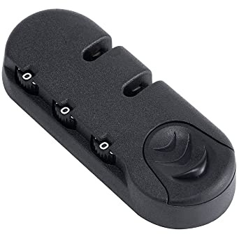 Cadenas à chiffres pour bagages，Combinaison de sécurité Code de mot de passe Cadenas pour valise de voyage Noir Serrure à noyau de fer