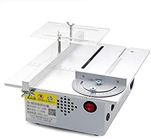 Sega da tavolo, Mini sega da tavolo, Sega circolare da banco di precisione con profondità di taglio di 30 mm, Lucidatrice elettrica da 9000 giri/min per legno, metallo morbido, tagli di plastica di
