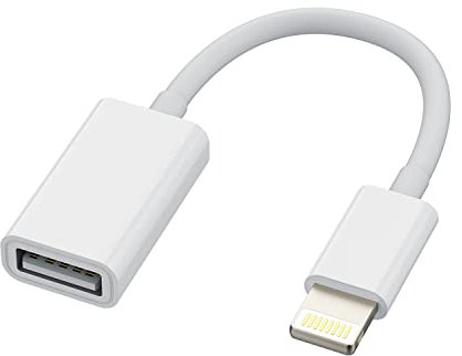 Adattatore da Lightning a USB Cavo OTG per Apple iPhone 14 13 12 11 Pro Max 7 8 Plus X SE XS XR Per iPad Air Chiavetta Scaricare Foto Mouse Lettore Schede Accessori Card Reader Jack Sdoppiatore