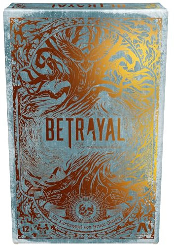 AVALON HILL Betrayal Die verlorenen Seelen Kartenspiel, von Tarot inspiriertes Spiel mit geheimen Rollen - Deutsche Fassung, Rot, Weiß, Schwarz, Grau