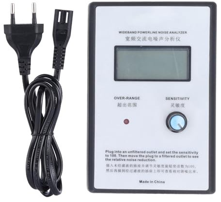 Analizzatore di Spettro Portatile 300kHz-700kHz, Tester di Rumore con Display LCD ad Alta Precisione per Casa, Ufficio, Laboratorio, Aula – Spina UE 220-240V CA