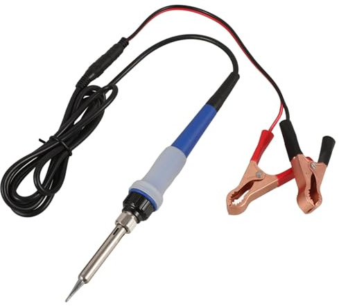 Tragbares Auto Lötkolben Satz 12-24 V für Schweißreparaturen | 1 Satz mit Klemmkabel, Gummi, Keramikkern, Metallteile, für Fahrzeug und Dc12v-24v Cars