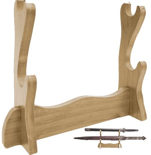 Soporte Para Espada, Soporte Para Varita, Dos Niveles, Soporte Para Espada Samurái De Madera, Soporte Para Cuchilla, Soporte De Exhibición Para Daga, Estante Para Espada Corto Para Oficina En Casa