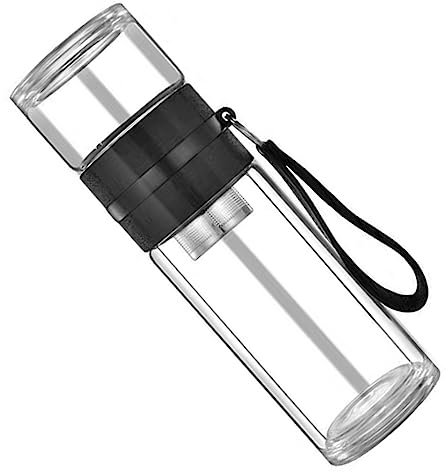 PRETYZOOM Botella De Té Con Infusor De Vidrio Separador De Agua De Té Portátil Para Viajes