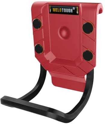 MELOTOUGH Soporte de martillo para cinturón de herramientas, funda de martillo, bucle de martillo, soporte para cinturón de martillo, se adapta a cinturones de hasta 2.7 pulgadas (rojo)