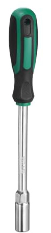 sourcing map Metric Nut Driver 13mm Dia 150mm Round Shank CR-V 6 Point Hex Hexagon Socket Wrench Screwdriver with Non-Slip Handle for Tightening and Loosening Fasteners