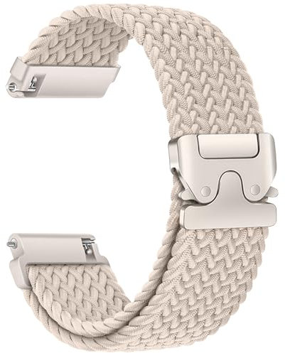 Geflochtenes Armband für Samsung Galaxy Watch 7/6/5/4 40mm 44mm/Watch 4 6 Classic 47mm 43mm 46mm 42mm/5 Pro 45mm/3 41mm/FE/Active 2 Damen/Herren,Uhrenarmband 20mm Nylon Band für Garmin Vivoactive 5/3