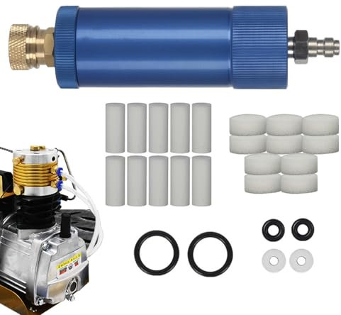 Separazione olio-acqua, pompa aria filtro - per utensili pneumatici 30MPA | Filtro compressore d'aria, drenaggio automatico di olio e acqua, alluminio aeronautico per subacquei e pittori
