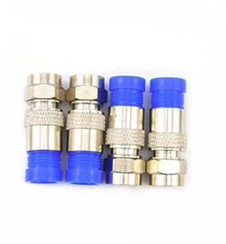 UKCOCO Kit De Sertissage De Câbles Coaxiaux Pour Câbles Rg6 Et Rg59 10 Connecteurs À Compression Pince 4 En 1