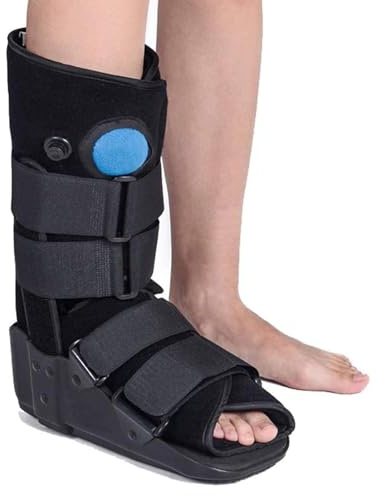 HELINAZI Fotledsbygel ortos, gåskänga, fraktur ankel/fot stabilisator Stövel gjuten sko för fraktur plantar fasciit Achilles tendonitis,S