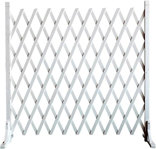 Recinzione Decorativa da Giardino, Recinzione in Legno, Griglia Decorativa, Ringhiera Telescopica, Recinzione da Giardino Esterna, Recinzione per Animali Domestici (Dimensioni: 80 * 160 Cm) Scalabile