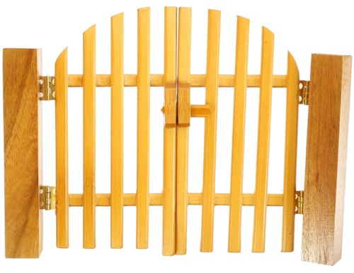 UPKOCH Portail Maison De PoupéE en Bois Miniature 1 12 Portail Jouet avec Porte Ouvrante Accessoire DéCoratif pour ScèNe Maison De PoupéE
