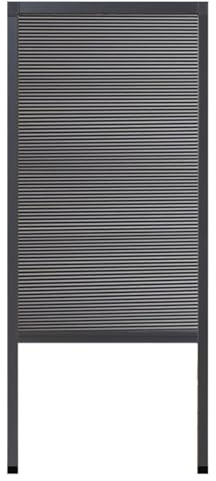Faltbare Schiebetür-Set – ausziehbare Wabenplissierte Ziehharmonika-Türen mit Rahmen für Kleiderschränke, Schuhschränke und Wandschränke – einfache Installation (Grau, 100 x 100 cm)