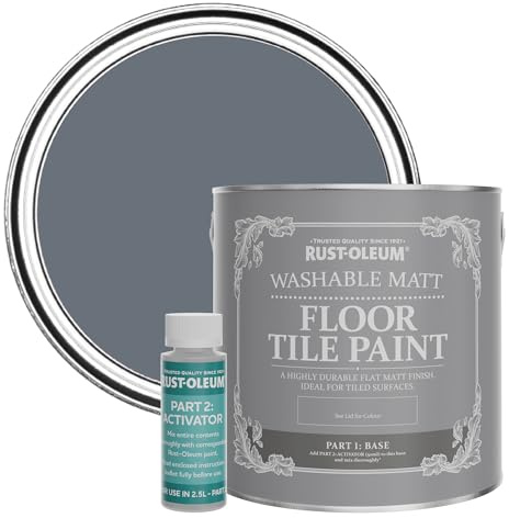 Rust-Oleum Washable Matt Floor Tile Paint - Seascape 2.5L