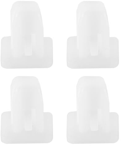 Orivin Lot de 50 rivets carrés blancs en plastique pour carrosserie de voiture, fixations et clips de garniture