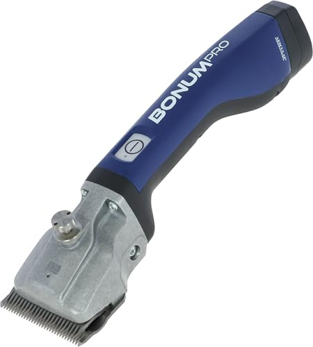 Aesculap Akkuschermaschine Bonum Pro inkl. 1 Akku und Schermesser-Set (GT502, GT505), Schermaschine für Rinder & Pferde, blau