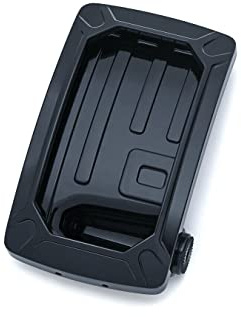 Kuryakyn 3191 Motorcycle Accent Accessory: Nova Curved License Plate Holder and Frame with Wraparound LED Illumination Lighting, Vertical Side Mount, Gloss Black