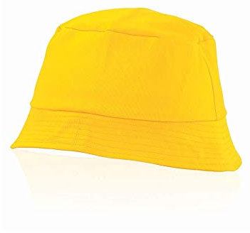 eBuyGB Herren Bucket Hat Mütze, gelb, Einheitsgröße