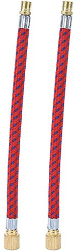 2-teiliges Fahrradpumpen-Verlängerungsrohr, aufblasbares Pumpen-Verlängerungsrohr Fahrradpumpenrohr Außenradpumpen im Freien, aufblasbares Pumpenverlängerungsrohr(Kupfer)