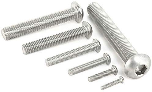 Linsenkopfschrauben Innensechskant / M2,5 x 10 mm [500 Stück] DIN ISO 7380-1 / Rostfreier Edelstahl A2 V2A VA/ISK/Flachkopf/Flachkopfschraube