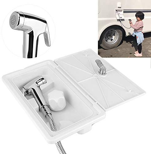 Weikeya Box Doccia Esterno per Superiore in Acciaio Inossidabile + ABS 267 x 157 107 mm Caravan Barche Marine