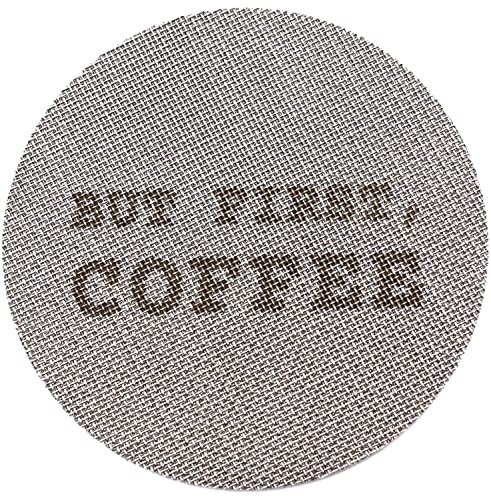 Gemini Espresso Puck Screen - 1.7mm Thickness 150μm Espresso Filter Screen - Mesh Coffee Reusable Filter for Espresso Portafilter Filter Basket - Made with 316 Stainless Steel (51 mm)