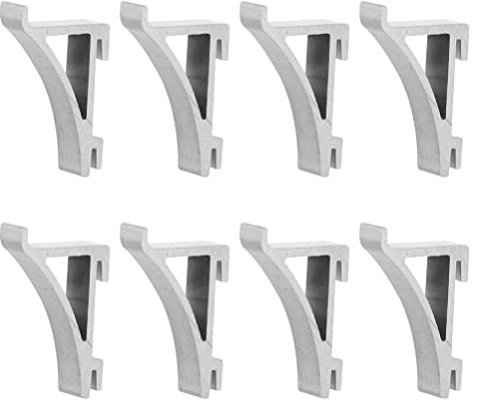 SOLUSTRE Shelf Bracket 8Pcs Refrigerator Shelf Clips Aluminum Fridge Cooler Shelf Suppor Refrigerator Support Clamp Freezer Cooler Shelf Support Replacement Part for Frigerator Shelf Holders Pegs