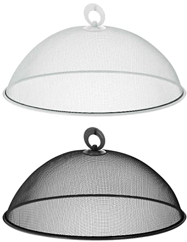 2X Speisen Abdeckhaube Metall Speiseschirm Speisenhaube Fliegenhaube Insektenhaube Lebensmittel Haube