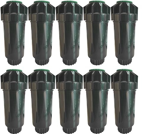 [Pack 10] Difusor Rain S020-2 con Boquilla difusor de riego 8A | Aspersor de riego pequeños Jardines | Aspersores emergente de riego con Alcance 2,7m