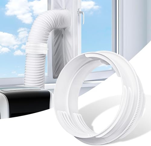 Universal Thread Coupling for Portable Air Conditioner Exhaust Hose Coupler, Universal 5.1/5.9 Inch Air Conditioner Hose Connector, Air Conditioner Exhaust Adapter, Air Conditioning Hose Extension