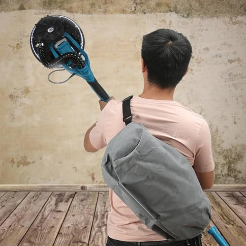 Eastnmythet Levigatrice telescopica per muri a Secco con Manico, levigatrice per muri, lucidatrice per muri a Secco con Manico Lungo per soffitti Lucidi, pareti Interne ed Esterne,Drywall Sander