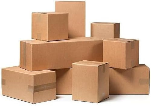 GMS - 20 Cajas de Cartón 40x30x30cm, Canal Simple Ultra Reforzado, Para Almacenaje, Con Solapa, Tipo Americana