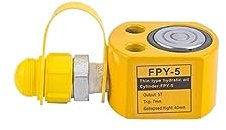Hydraulischer Wagenheber, 5T/10T/20T/30T/50T Ultradünner tragbarer hydraulischer Hebeheber, geteilter hydraulischer Booster-Hydrozylinder für Hebevorgänge mit Leichtigkeit(5T)