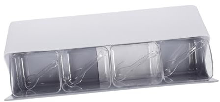 Cabilock Spice Rack Jars Seasoning Box Reusable Condiment Holder Compact Spice Container for Kitchen