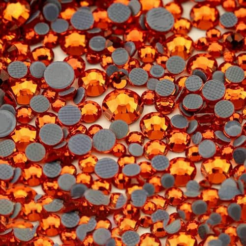 Piedras de cristal termoadhesivas SS6-SS30 de varios tamaños, con base plana y purpurina, para decoración de ropa DIY - Jacinto - Varios tamaños (hotfix) -