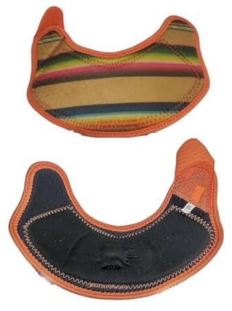 Classic Bell Boots for Horses -Pair of Non-slip Horse Boots to Protect Hooves(orange)