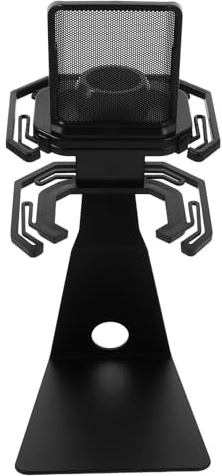 Alipis Microphone Shock Mount Mic Mount Clamp Pop Filter Adjustable Desk Microphone Stand for Live Streaming and Recording