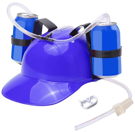 Casco para beber y refresco, manos libres, soporte para latas, gorro para cerveza y refrescos, para festivales y eventos deportivos