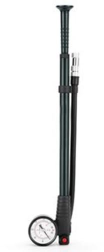 NiuLumea Pompe à vélo portable avec manomètre, pompe à air haute pression en alliage d'aluminium 300 psi, pour VTT, fourche avant et amortisseurs arrière, noir