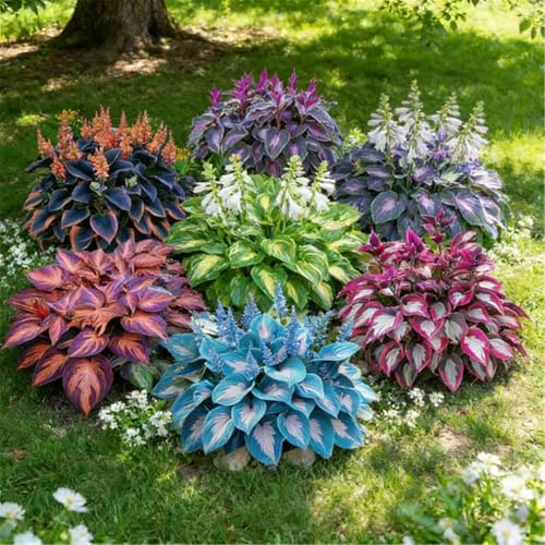 Hosta amante dell'ombra - Facile da trapiantare, facile da curare, adatta ai giardini esterni-2 PIECE-B