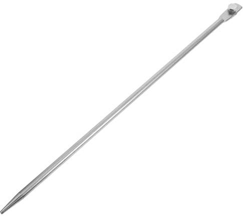 NUSITOU Verzinkter Erdungsstab Metall 12x500mm Erdungselektrode für Elektrozaun und Stromerzeuger im Garten und Außenbereich