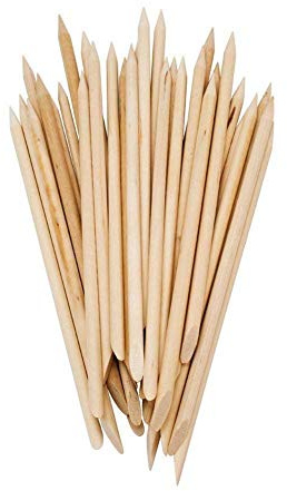 100 PCS Uñas De Arte Naranja Madera Palillos De La Manicura Del Removedor De Cutículas De Pedicura