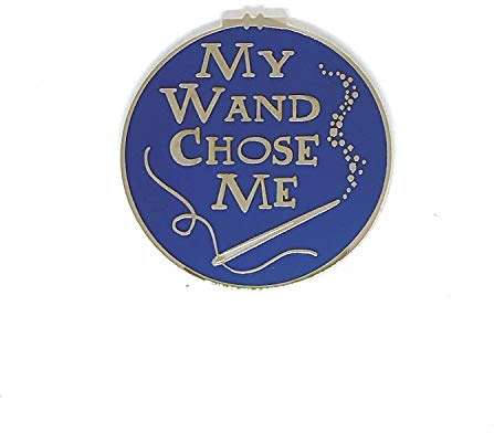 My Wand Choose Me (Blue/Silver) Hard Enamel Needle Minder