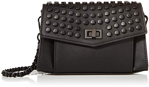 Steve Madden Sac à Rabat Aidan Femme, Noir, Taille Unique